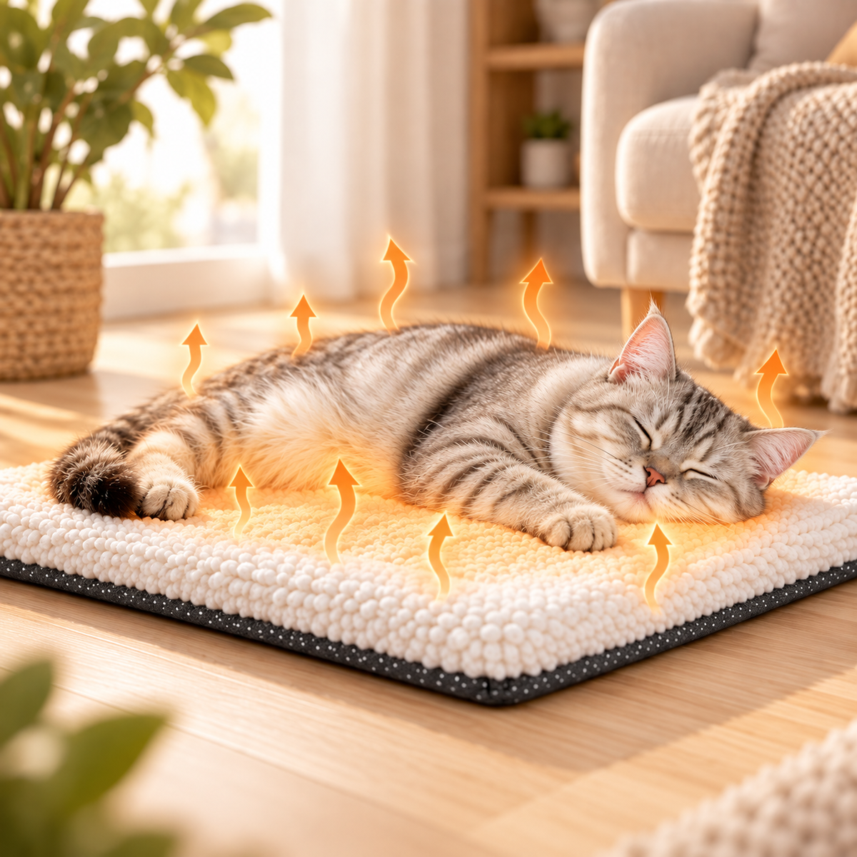 Tapis autochauffant pour chat 60 × 45 cm – sans électricité