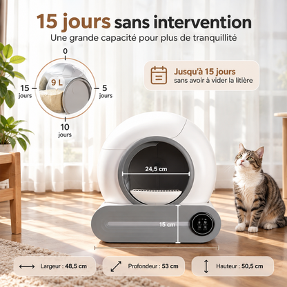 Litière automatique pour chat PREMIUM
