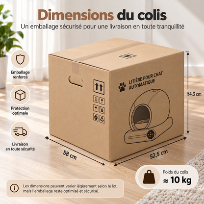 Litière automatique pour chat PREMIUM