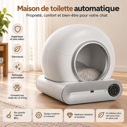 Litière automatique pour chat PREMIUM