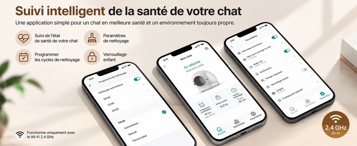 Litière automatique pour chat PREMIUM
