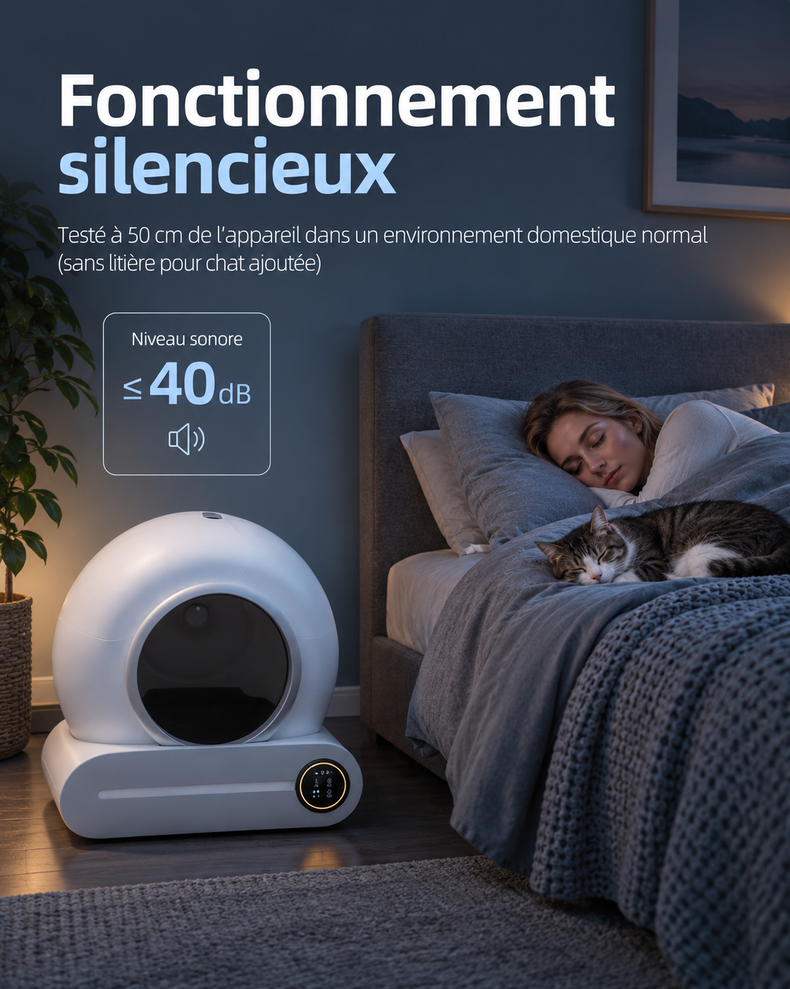 Litière automatique pour chat PREMIUM