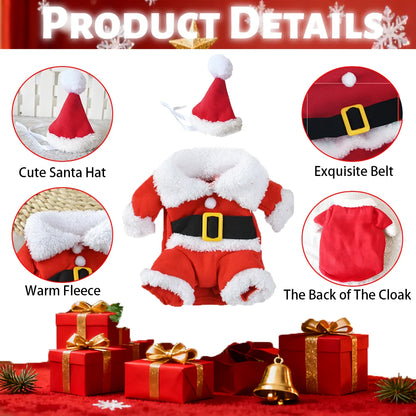 Cute Cat Clothes for Christmas Cosplay Funny Pets Costume Santa Claus Dress up for Small Medium Dogs Cats Puppy Kitty Sphynx Pug