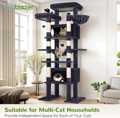 F83B Arbre À Chat XXL Grand 213 Cm Stable Arbre a Chat Intérieur