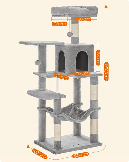 Arbre À Chat, Hauteur 137.7 Cm, Taille L, Multi-Niveaux