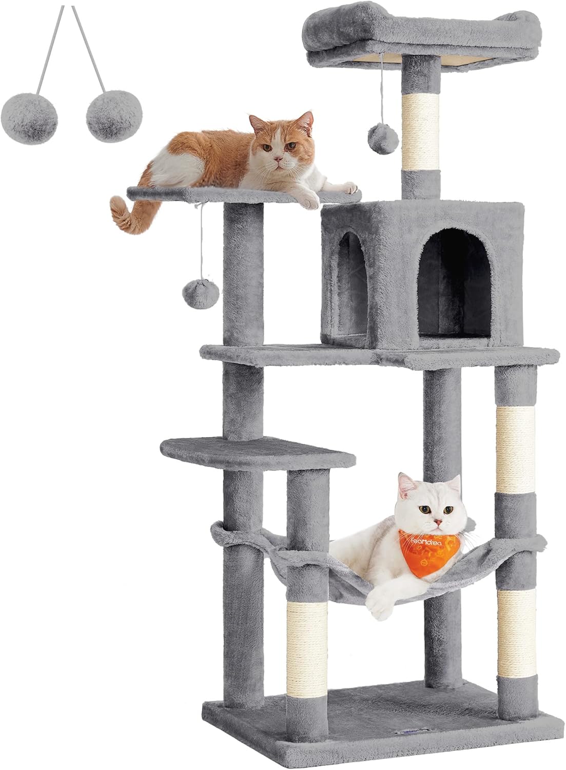 Arbre À Chat, Hauteur 137.7 Cm, Taille L, Multi-Niveaux