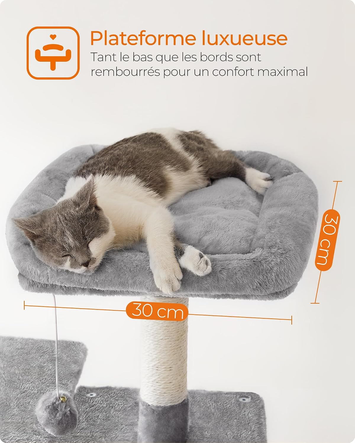 Arbre À Chat, Hauteur 137.7 Cm, Taille L, Multi-Niveaux