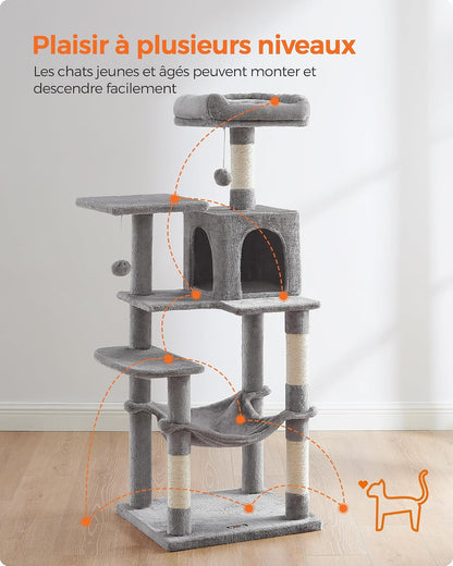 Arbre À Chat, Hauteur 137.7 Cm, Taille L, Multi-Niveaux
