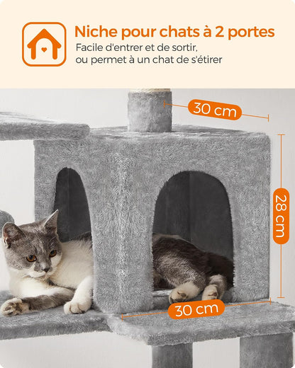 Arbre À Chat, Hauteur 137.7 Cm, Taille L, Multi-Niveaux