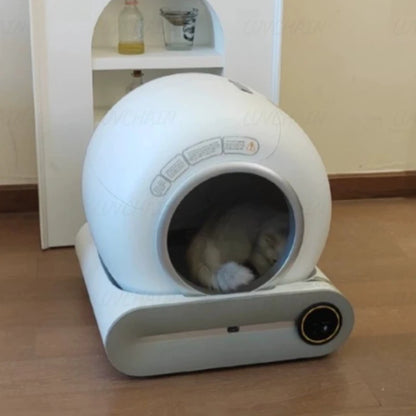 Smart Cat Litter Box Fully Automatic Large Capacity Cat Litter Box Semi-Enclosed Smart Cat Toilet APP Remote Control