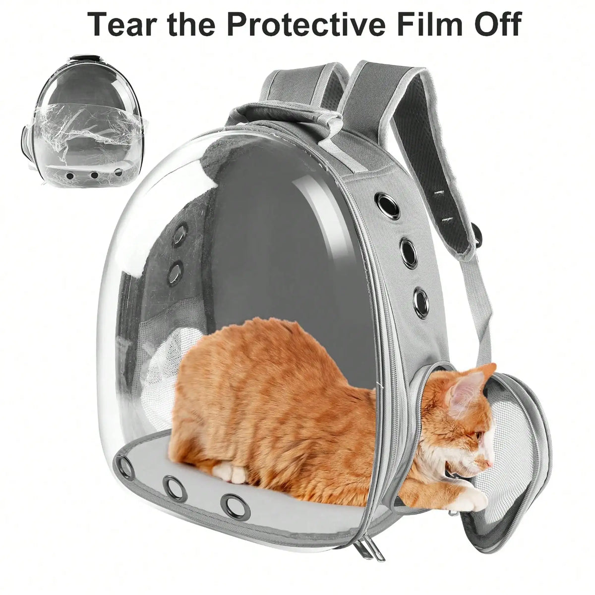 Sac À Dos Respirant Pour Chat 45×35×25Cm, Sac De Voyage Portable Pour Chat