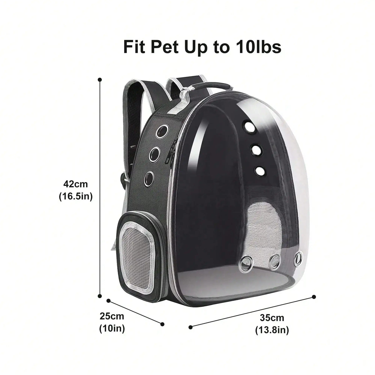 Sac À Dos Respirant Pour Chat 45×35×25Cm, Sac De Voyage Portable Pour Chat