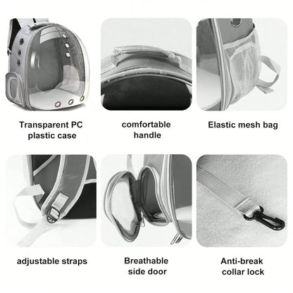 Sac À Dos Respirant Pour Chat 45×35×25Cm, Sac De Voyage Portable Pour Chat