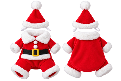 Costume de Père Noël pour chat et petit chien
