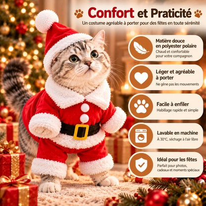 Costume de Père Noël pour chat et petit chien - photo 7