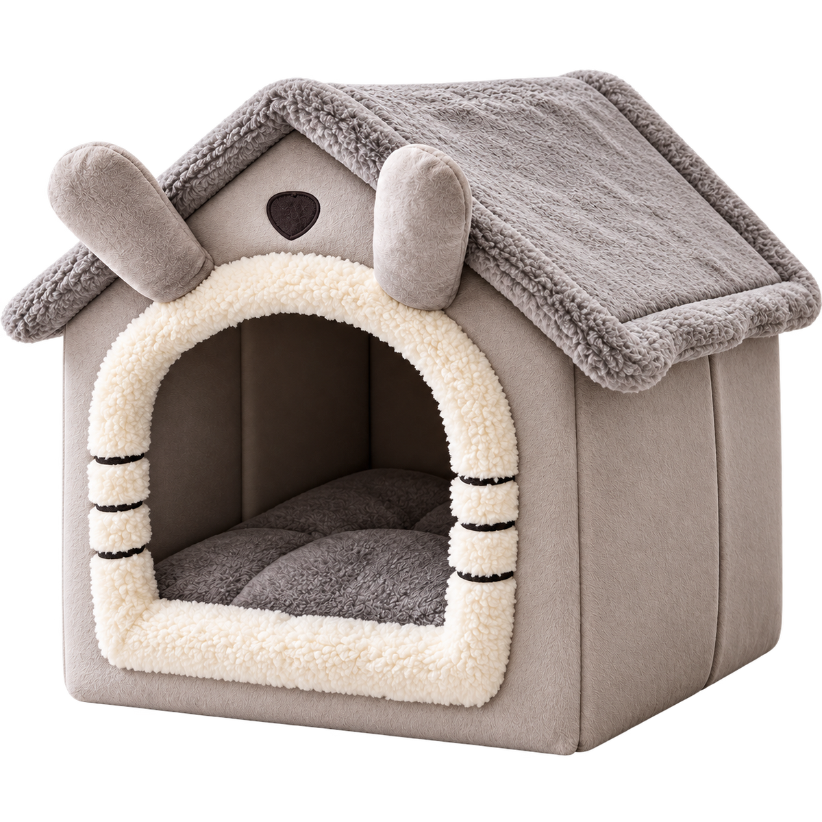 Niche pour chat en peluche – douillette, déhoussable et lavable