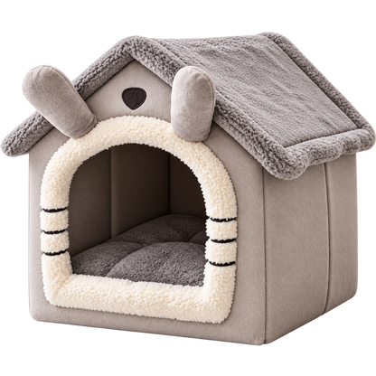 Niche pour chat en peluche – douillette, déhoussable et lavable