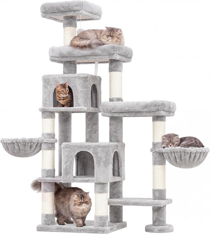 Arbre À Chat XXL 180 Cm, Espace Extensible, Stable, MPJ038W