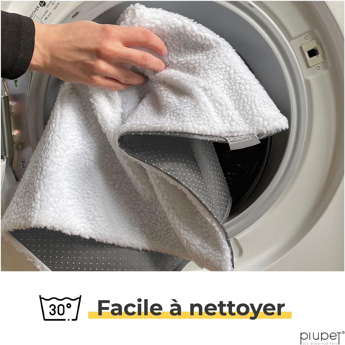 ® Tapis Auto-Chauffant Chat 60 × 45 Cm, Coussin Thermique, Blanc