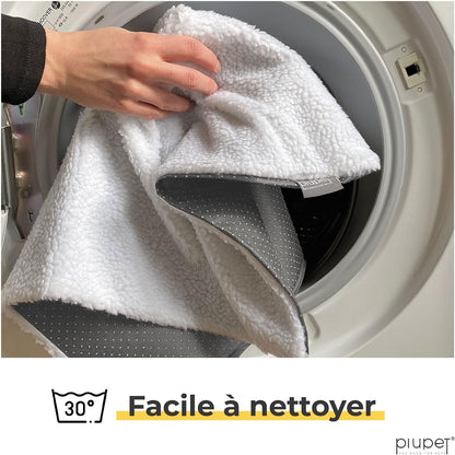 ® Tapis Auto-Chauffant Chat 60 × 45 Cm, Coussin Thermique, Blanc
